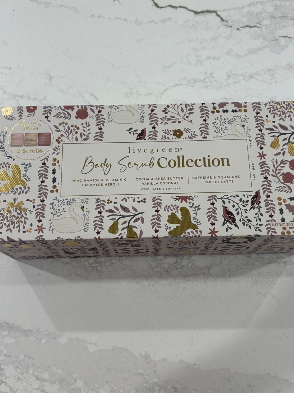 Live Green Body Scrub Set of Three Collection